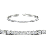 4 Ct Princess Diamond Tennis Bracelet